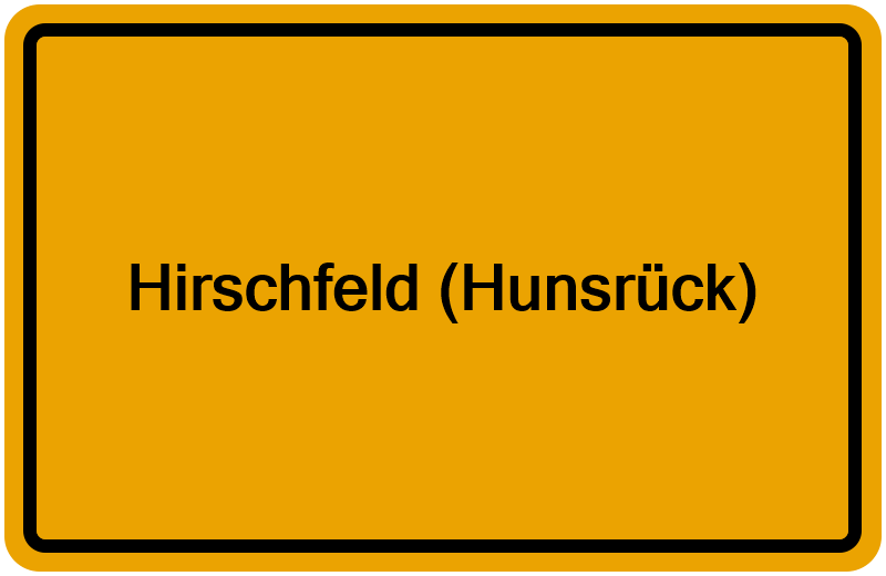 Handelsregisterauszug Hirschfeld (Hunsrück)